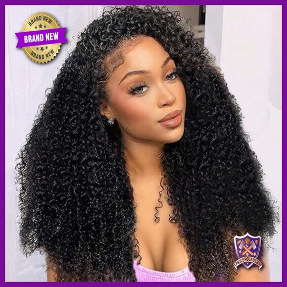 30 Inch Brazilian Curly Human Hair Wig 13x6 HD Lace Front 180 Density main image 6